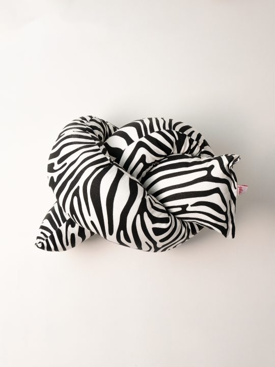Zebra Desen Siyah Beyaz Çok Amaçlı U Şekilli Sosis Yastık
