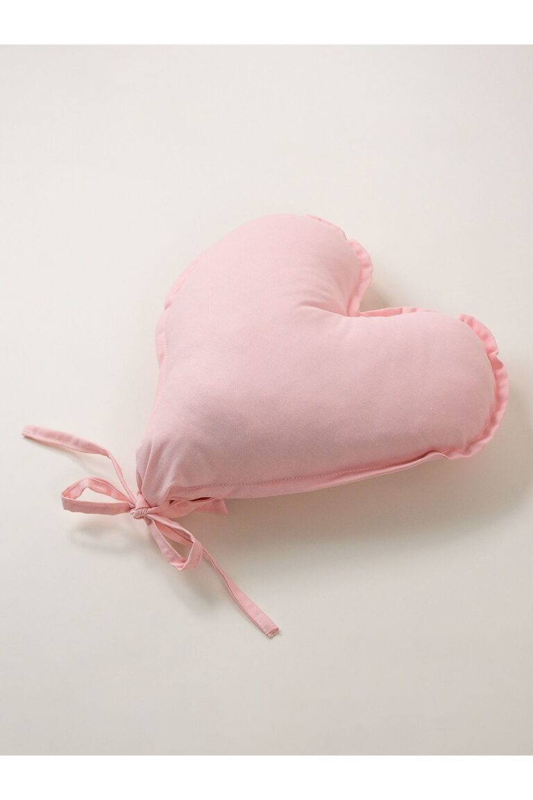 Kalpli Balon Yastık Pudra Pembe 43×45 cm