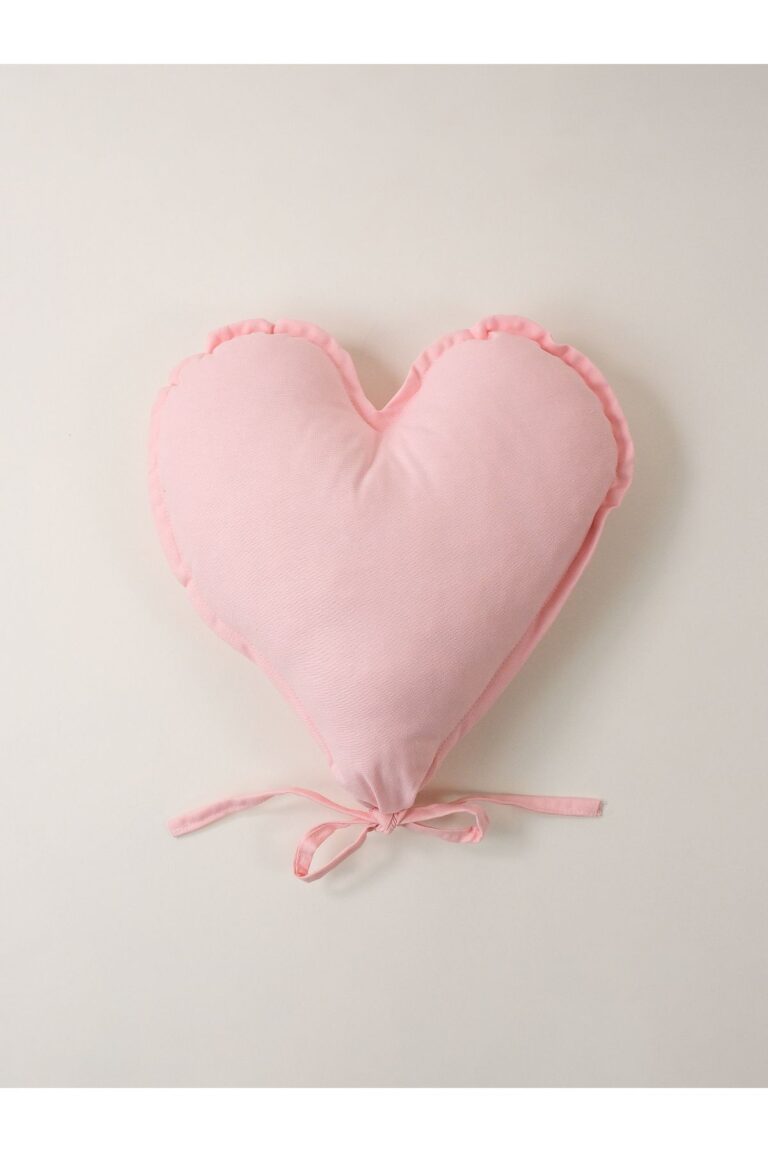 Kalpli Balon Yastık Pudra Pembe 43×45 cm