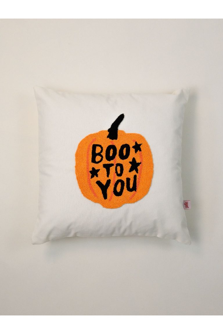 Halloween Cadılar Bayramı Boo To You Punch Kırlent Kılıfı